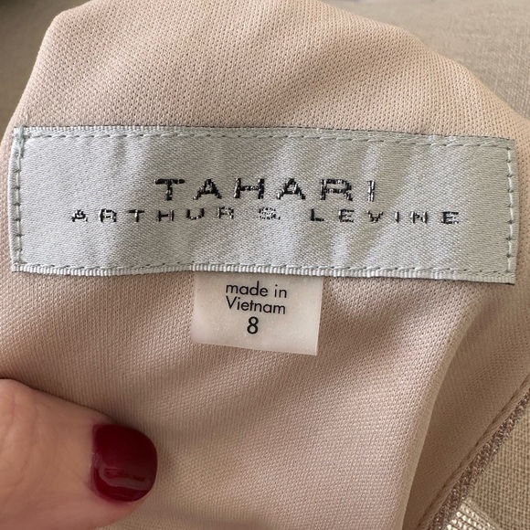 NWT Tahari metallic jumpsuit size 8 - Picture 6 of 9